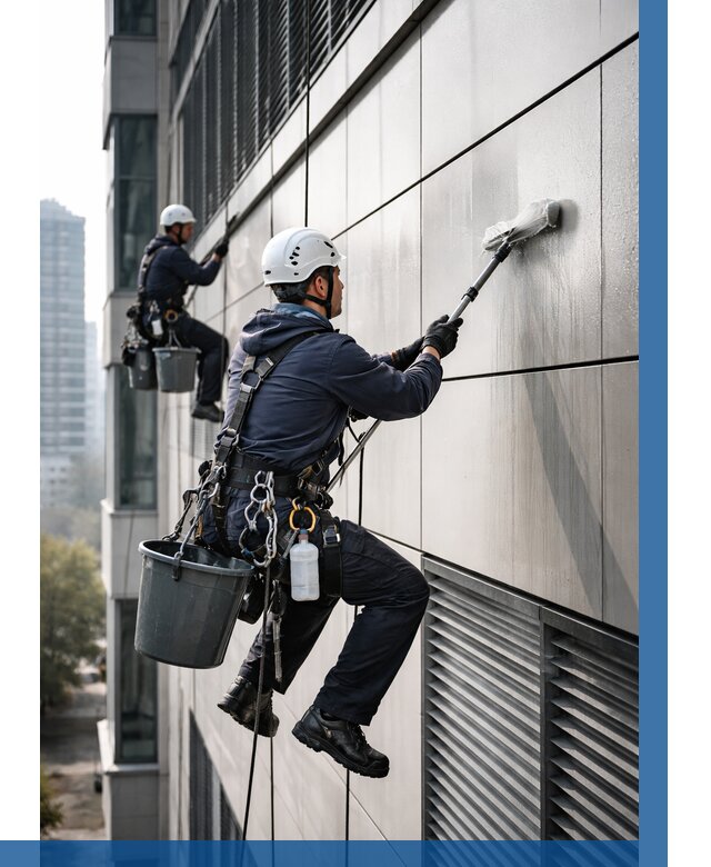 Мойка вентилируемого фасада в Ухте от 253 р. | ВЫСОТНИК-Хта