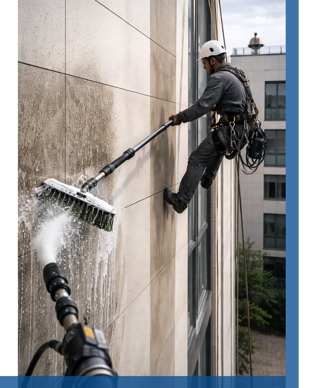 Мойка фасада из керамогранита в Ухте от 304 р. | ВЫСОТНИК-Хта