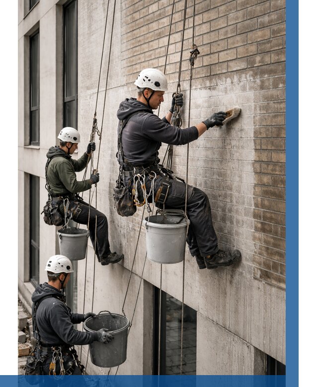 Удаление высолов с фасада в Ухте от 253 р. | ВЫСОТНИК-Хта