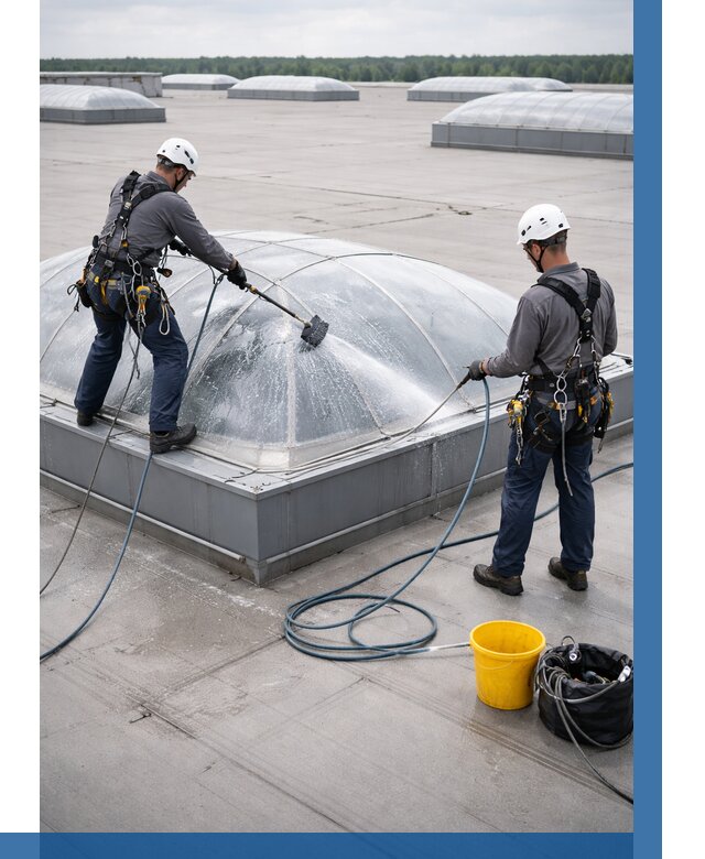 Мойка зенитных фонарей в Ухте, заказать от 4556 р. | ВЫСОТНИК-Хта