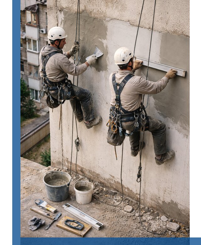 Комплексный ремонт штукатурного фасада с гарантией в Ухте