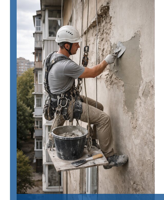 Восстановление фасадной штукатурки в Ухте с гарантией качества