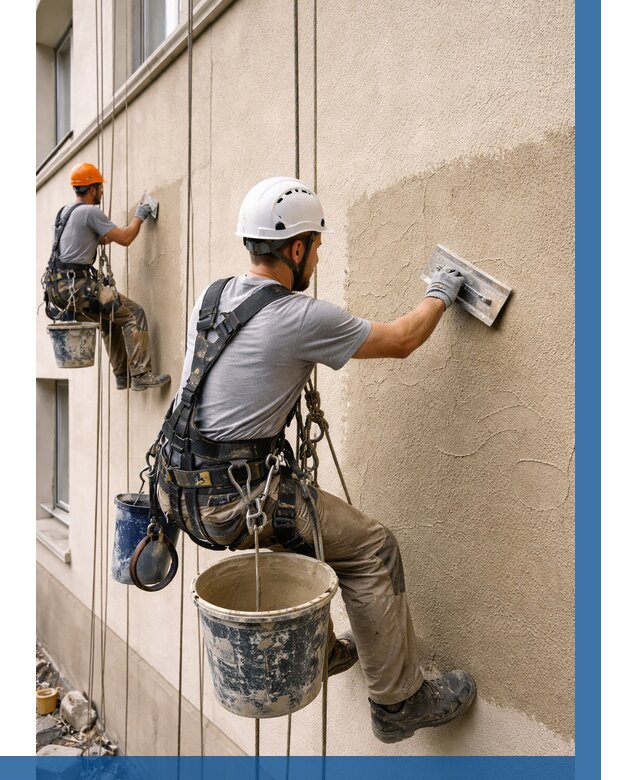 Декоративная штукатурка фасада в Ухте от 1215 р. | ВЫСОТНИК-Хта