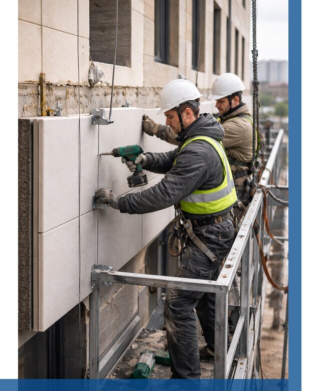 Монтаж фасадных термопанелей в Ухте от 1519 р. | ВЫСОТНИК-Хта