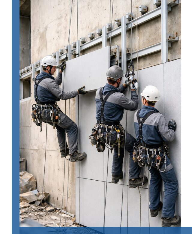 Монтаж вентилируемого фасада в Ухте под ключ с гарантией качества