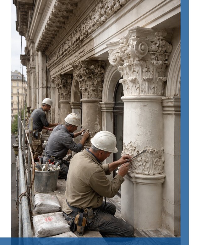 Реставрация фасадной лепнины в Ухте от 2531 р. | ВЫСОТНИК-Хта