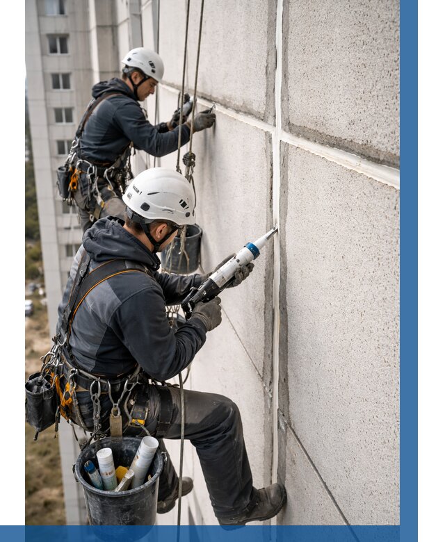 Герметизация межпанельных швов в Ухте от 709 р. | ВЫСОТНИК-Хта