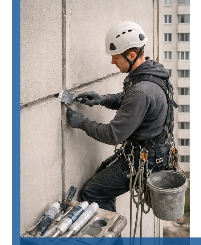 Ремонт межпанельных швов в Ухте герметизация и восстановление