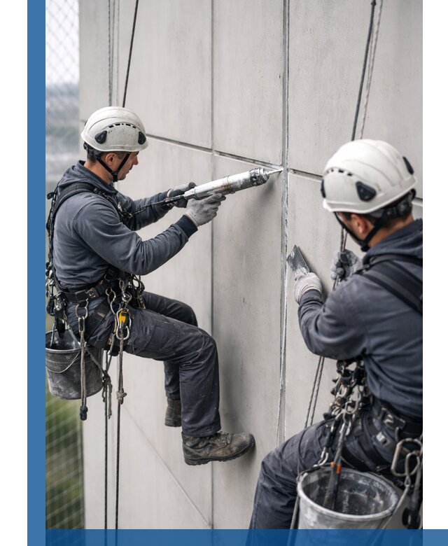 Первичная герметизация швов фасадов и кровель в Ухте