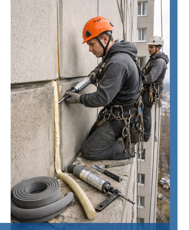 Теплый шов межпанельные швы в Ухте от 709 р. | ВЫСОТНИК-Хта