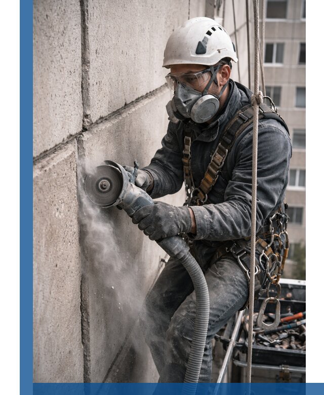 Штробление межпанельных швов в Ухте качественно и быстро