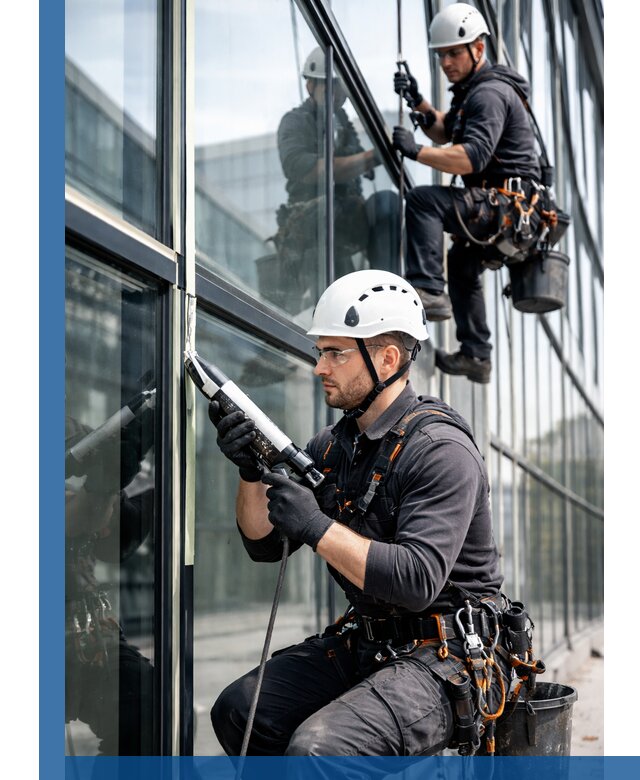 Герметизация витражных швов в Ухте для зданий и фасадов