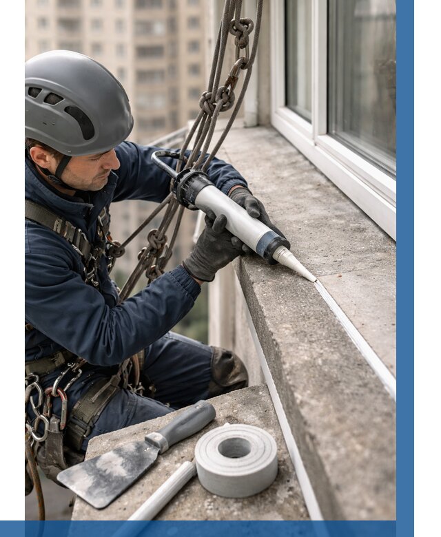 Герметизация балконного козырька в Ухте от 4556 р. | ВЫСОТНИК-Хта