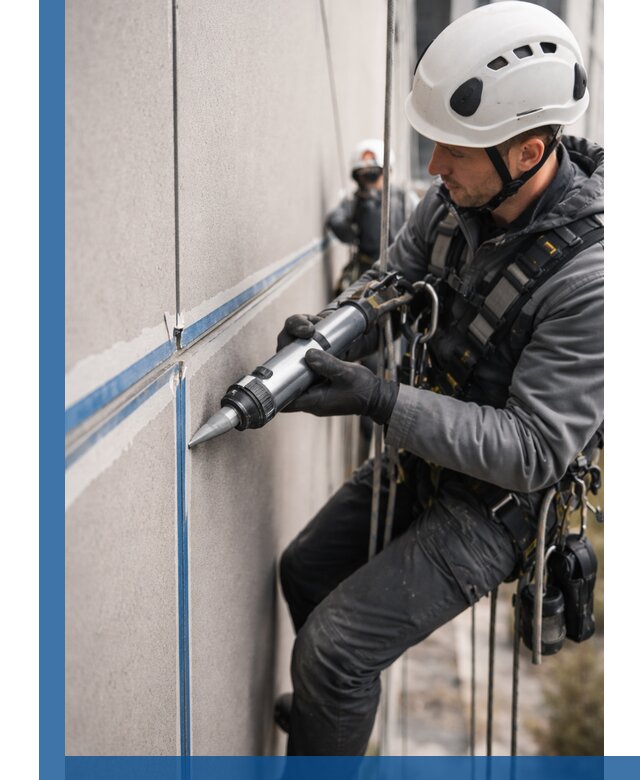 Герметизация стыков фасадных панелей в Ухте качественно и быстро