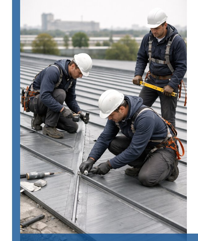 Ремонт фальцевой кровли в Ухте срочно и качественно