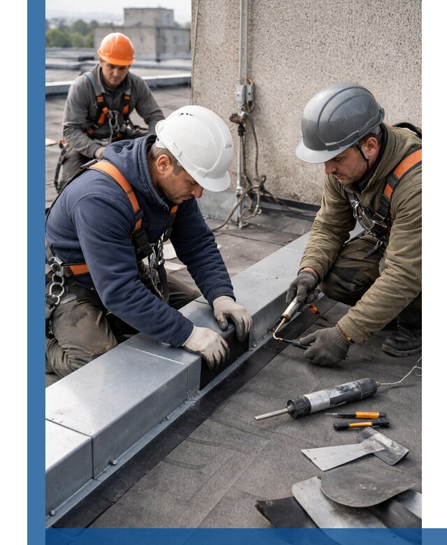 Ремонт кровельных примыканий в Ухте профессионально