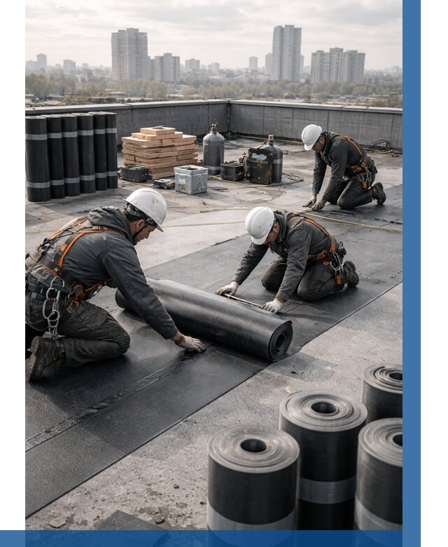 Монтаж мягкой кровли под ключ в Ухте от 456 р. | ВЫСОТНИК-Хта