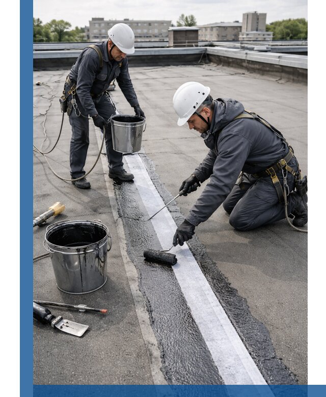 Гидроизоляция кровли мастикой в Ухте надежная защита