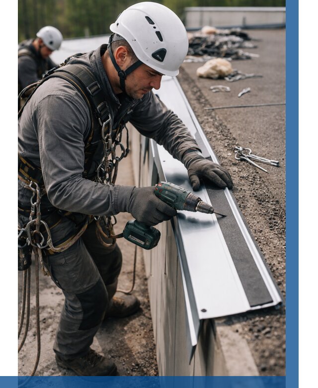 Монтаж капельника на кровле в Ухте от 304 р. | ВЫСОТНИК-Хта