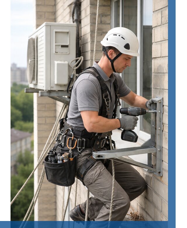 Установка кронштейнов кондиционера в Ухте от 3544 р. | ВЫСОТНИК-Хта