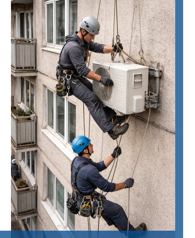 Перенос внешнего блока кондиционера в Ухте от 9113 р.| ВЫСОТНИК-Хта