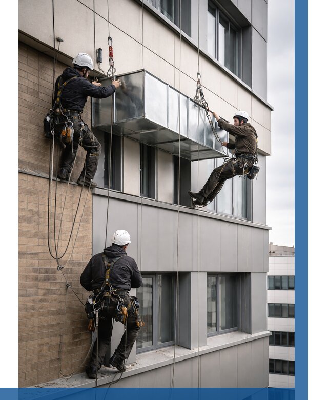 Монтаж воздуховодов на фасаде в Ухте от 1519 р. | ВЫСОТНИК-Хта