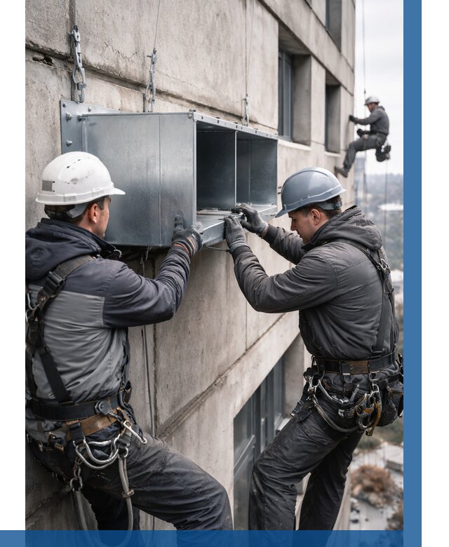 Монтаж вентиляционных коробов в Ухте от 3038 р. | ВЫСОТНИК-Хта