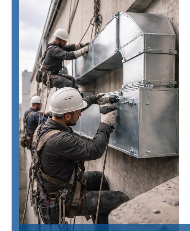 Профессиональный монтаж вентиляционных коробов в Ухте под ключ