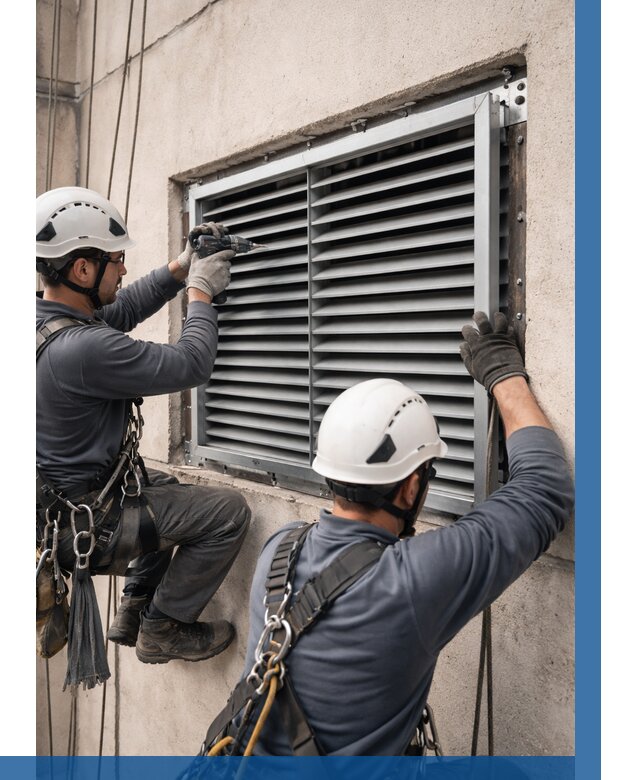 Монтаж вентиляционных решеток в Ухте от 4556 р. | ВЫСОТНИК-Хта