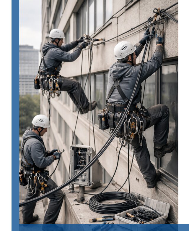 Прокладка оптоволоконного кабеля в Ухте под ключ с тестированием