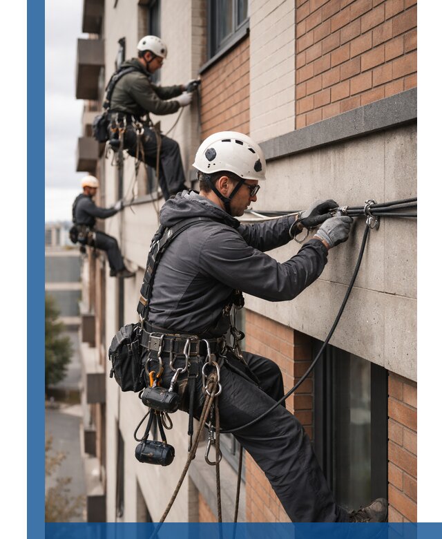 Крепление кабеля на фасаде монтаж и крепеж в Ухте