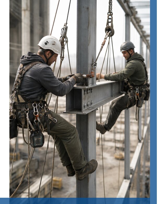 Монтаж металлоконструкций на высоте в Ухте от 3544 р. | ВЫСОТНИК-Хта