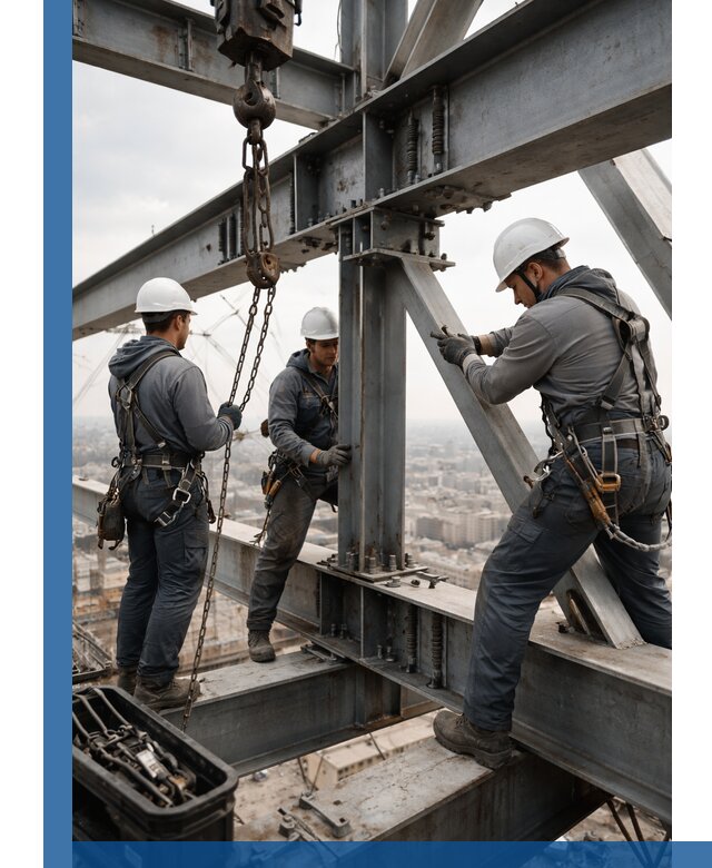 Профессиональный монтаж металлоконструкций на высоте в Ухте