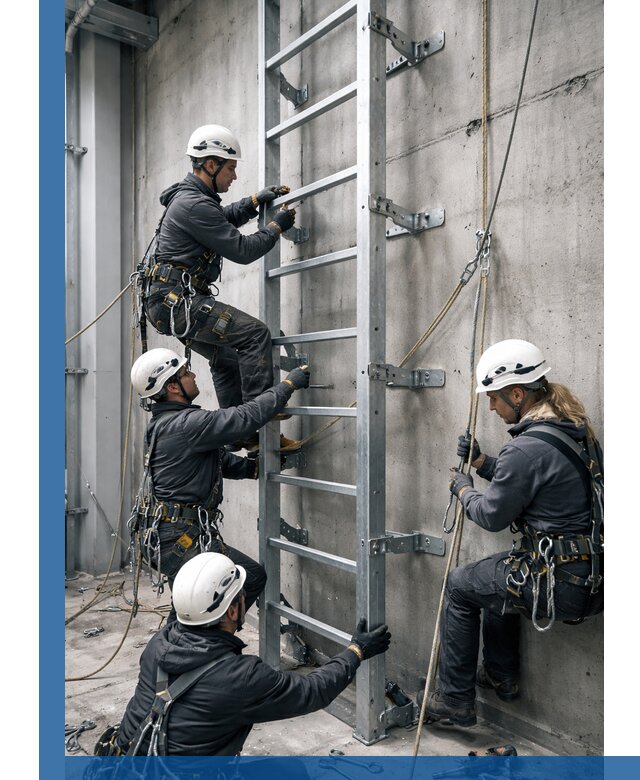 Монтаж металлических лестниц в Ухте под ключ со гарантией