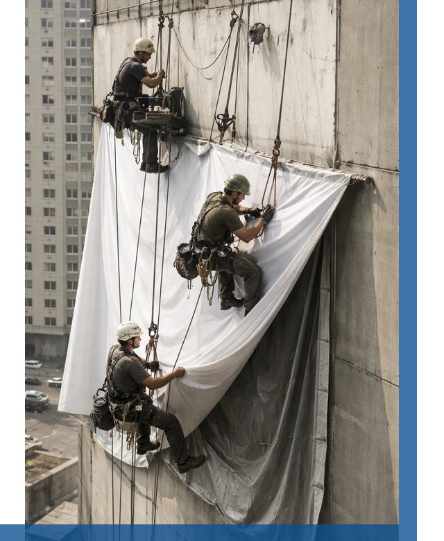Замена баннерного полотна в Ухте от 6581 р. | ВЫСОТНИК-Хта—заказать
