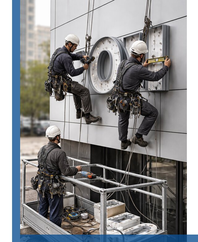 Профессиональный монтаж световых букв в Ухте под ключ