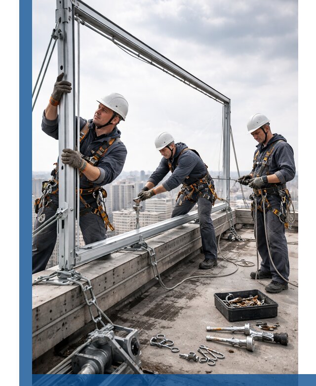 Монтаж крышных рекламных конструкций под ключ в Ухте