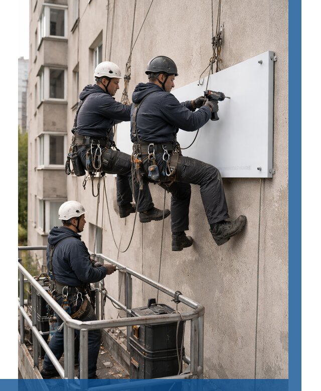 Монтаж табличек и указателей в Ухте от 3544 р. | ВЫСОТНИК-Хта