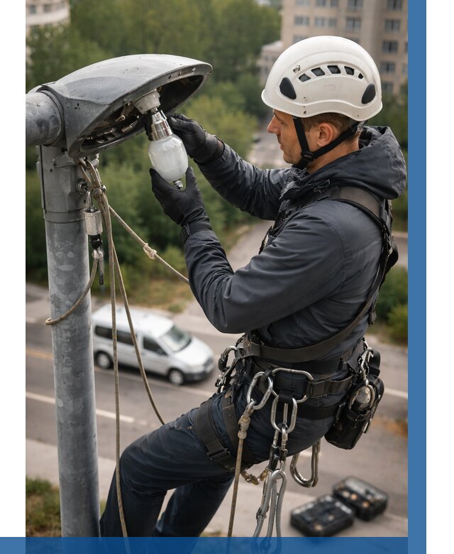 Замена ламп на высоте в Ухте от 2531 р. | ВЫСОТНИК-Хта