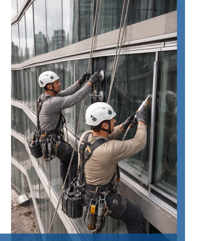 Радиусное остекление фасада в Ухте от 12150 р. | ВЫСОТНИК-Хта