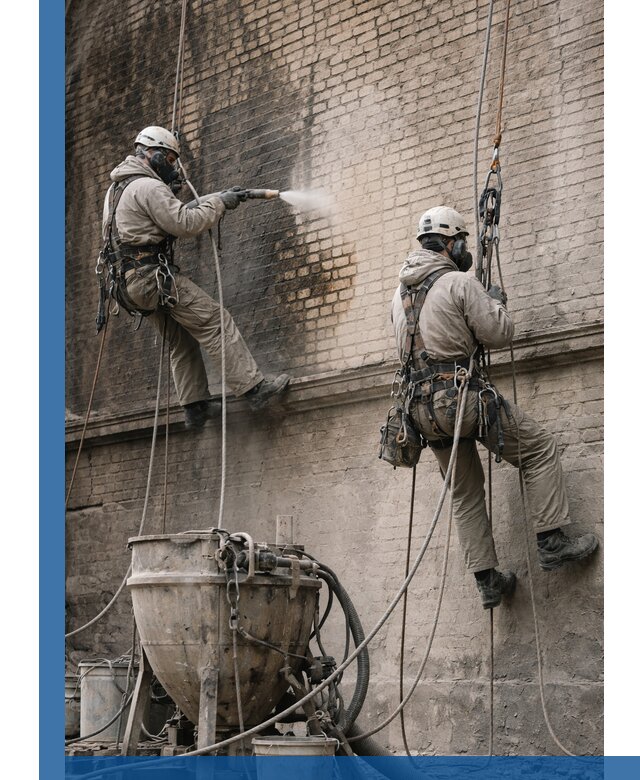 Пескоструйная очистка фасадов в Ухте профессионально