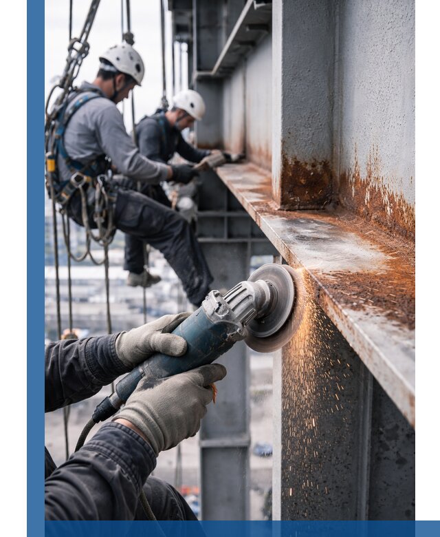 Зачистка металла от ржавчины и подготовка поверхностей в Ухте