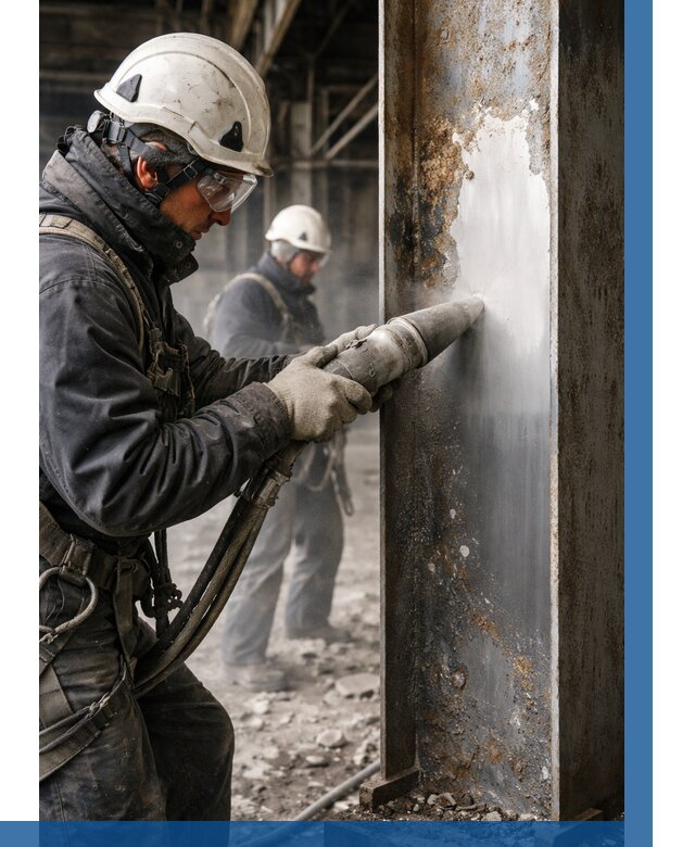 Удаление старой краски с металла в Ухте от 456 р. | ВЫСОТНИК-Хта