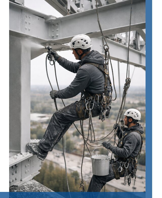 Покраска металлоконструкций на высоте в Ухте 354 р |ВЫСОТНИК-Хта