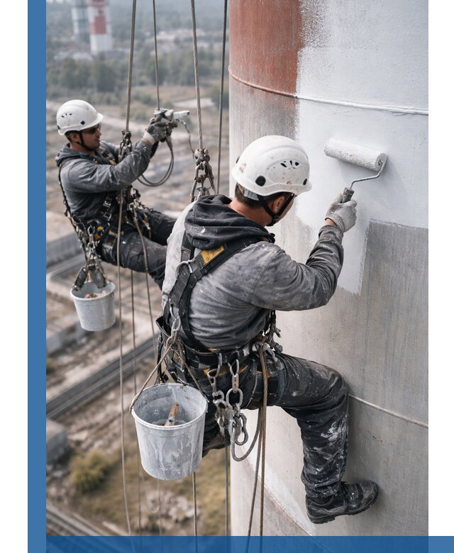 Покраска дымовых труб в Ухте: антикоррозийная защита и восстановление