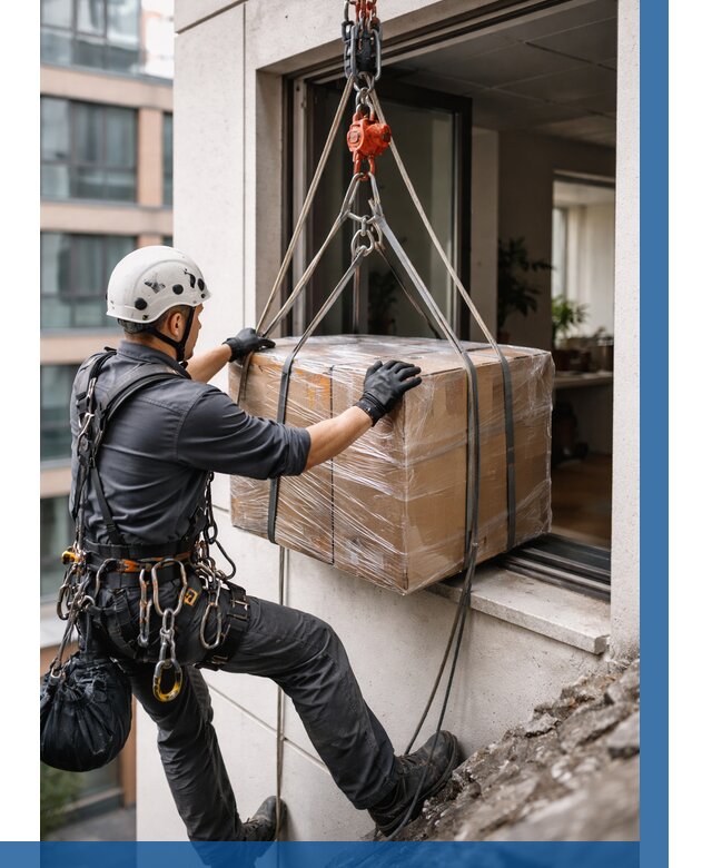 Подъем груза через окно в Ухте от 4556 р. | ВЫСОТНИК-Хта