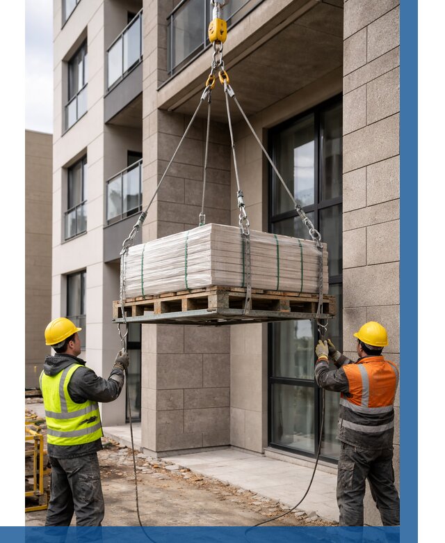 Подъем керамогранита на этаж в Ухте от 3544 р. | ВЫСОТНИК-Хта