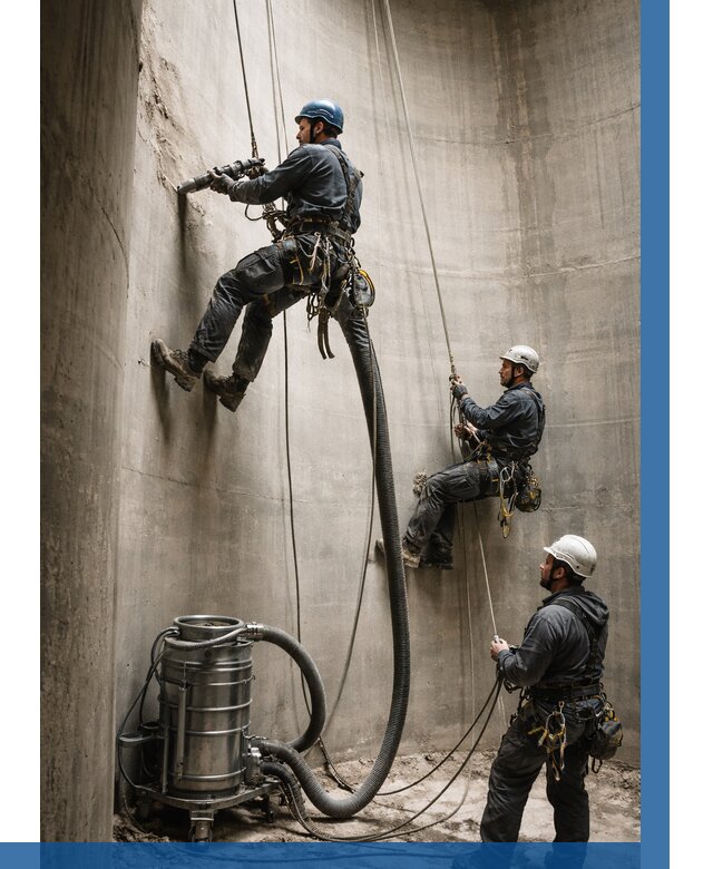 Зачистка силосов в Ухте от 4556 р. Договор и смета ВЫСОТНИК-Хта