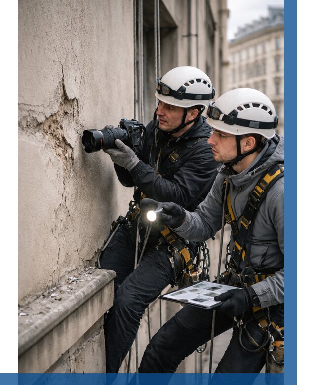 Фотофиксация дефектов фасада в Ухте от 4556 р. | ВЫСОТНИК-Хта