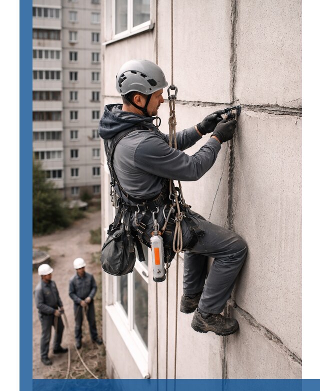 Обследование межпанельных швов и герметизация в Ухте